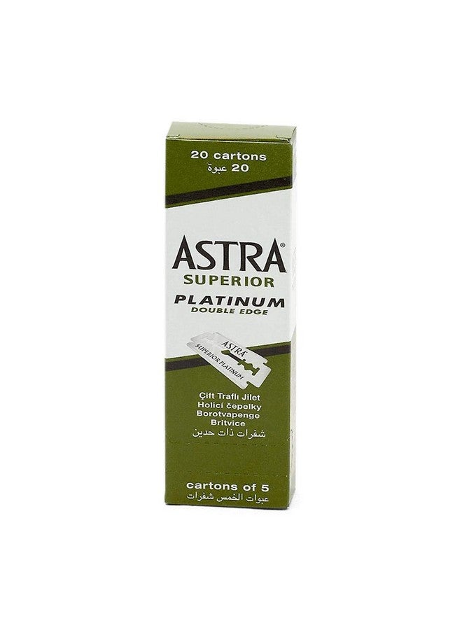 Astra Stra Platinum Double Edge Safety Razor Blades 100 Count (Pack Of 1) - Image 2