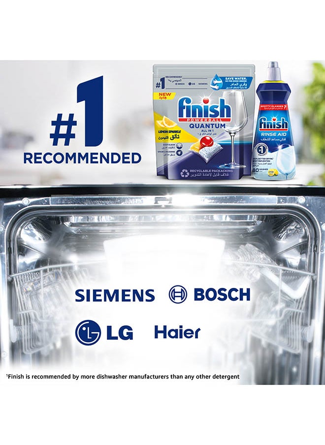 Finish - Powerball Quantum All In 1 Dishwasher Lemon Sparkle 12 Tablets Multicolour - Image 1