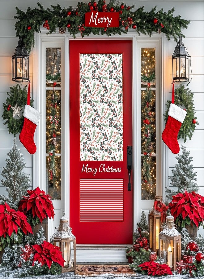 LaRibbons Reversible Christmas Wrapping Paper Jumbo Roll, Vintage Red Berries & Red Candy Cane Stripe Gift Wrap for Christmas, Season Party, Xmas, 30 Inch × 33 Feet - Image 4
