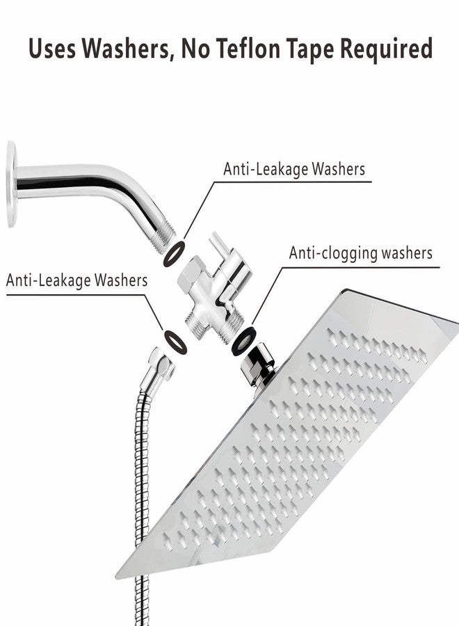 Voolan 4 Pack 3/4" Shower Head Filter Gasket + 4 Pack Rubber Washer, Creates A Seal to Prevent Leakage, for 1/2" Fixed Shower Head/Handheld Shower Hose - Image 3