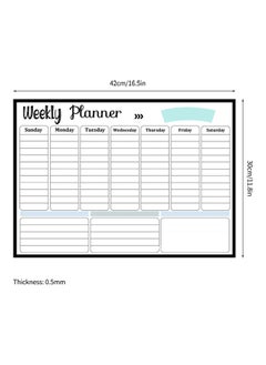 Loquat DIY Erase Calendar Magnetic Whiteboard White  - Image 2
