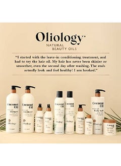 Oliology Coconut Hair Oil Lightweight Formula Helps Repair Distressed Hair Caused By Heat Styling & Chemical Treatments ; Mends Split Ends ; Controls Frizz ; Made In Usa & Paraben Free (4Oz)  - Image 5