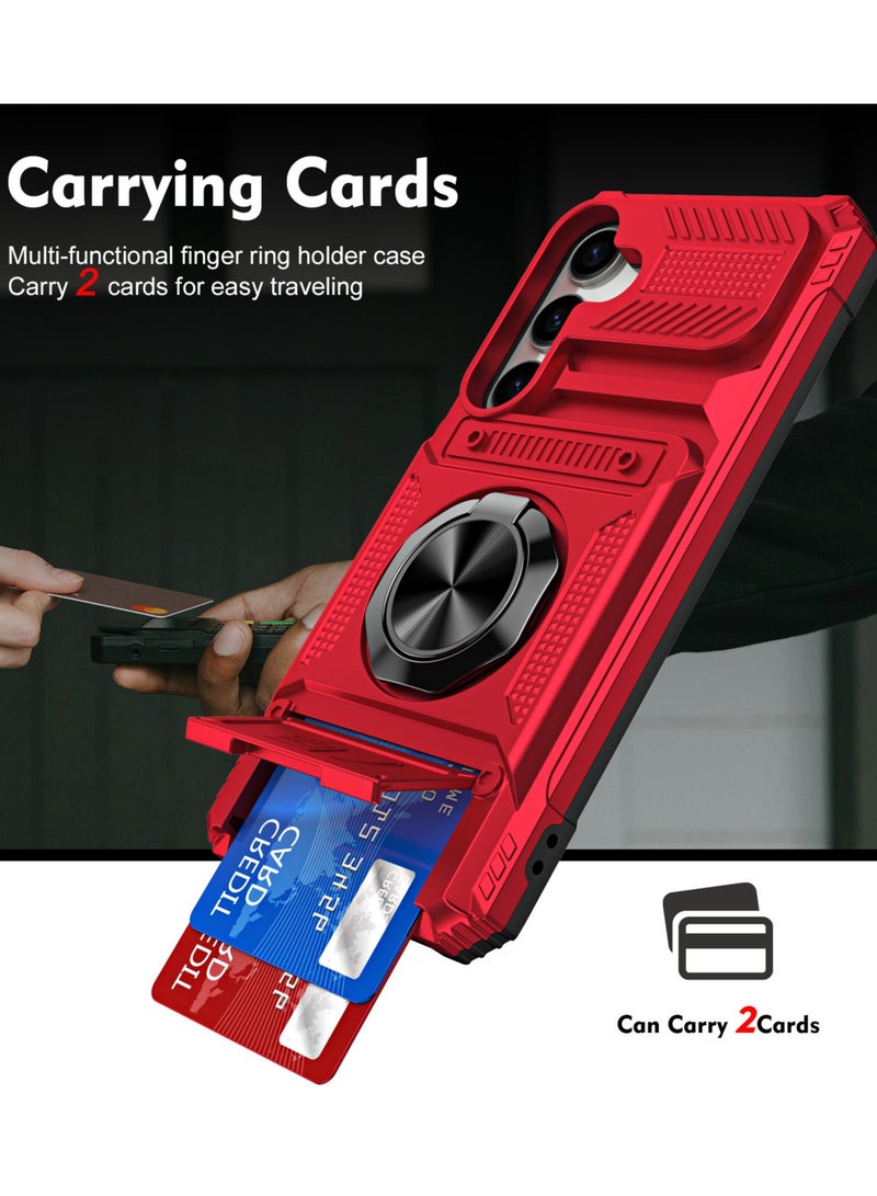 general Compatible with Samsung Galaxy A35 5G Slot Phone Case,Compatible with Samsung SM-A356B/DS Galaxy A35 5G / SM-A356E/DS SM-A356U1 SM-A3560 Built-in Stand Phone Case Cover - Image 2