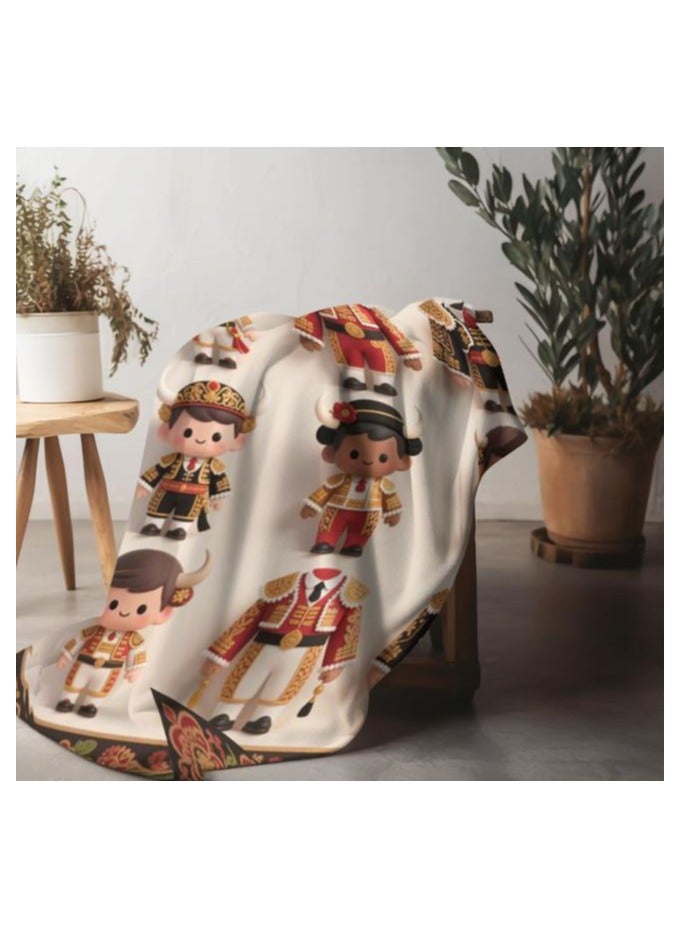 general Children's or student cartoon flannel thin blanket (warm and comfortable, suitable for sleep, games) 100cm*150cm - Image 4