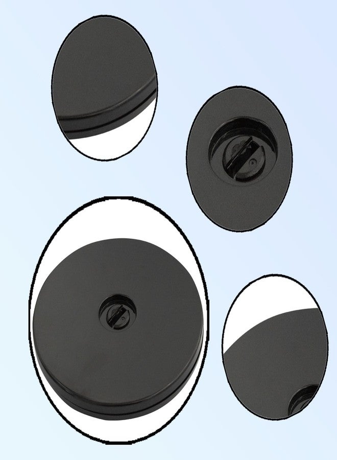 Adyoney 4 Pcs Black 4 inch Acrylic Lazy Susan Rotating Turntable Organizer Bearings - Round Swivel Plate for Spice Rack, Table, Cake, Kitchen Pantry - Image 4