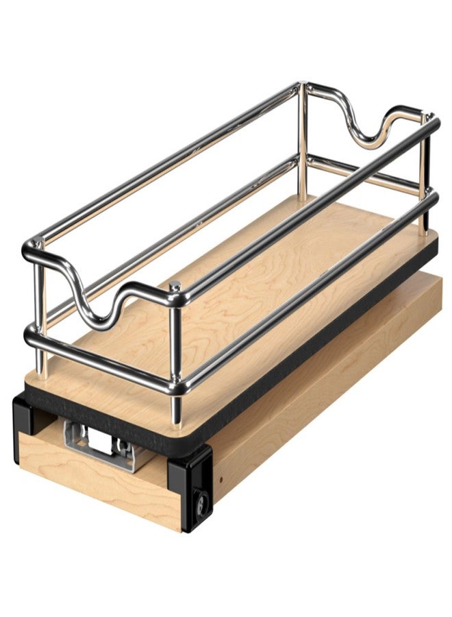 ريف-أ-شيلف منظم Rev-A-Shelf قابل للسحب مقاس 9 بوصات للخزائن، وحدة تخزين منزلقة عمودية أحادية الطبقة وعريضة لرف المطبخ، 5WU1-5W1-1 - Image 1