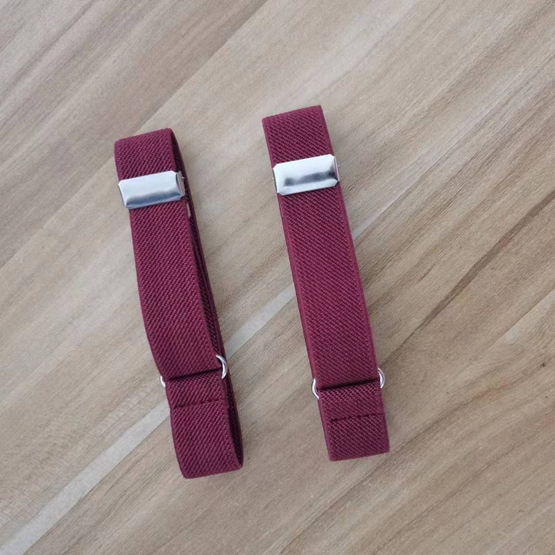 Elastic Armband Sleeve Garters UnisexWine Red 2.5cm Wine Red 2.5cm 