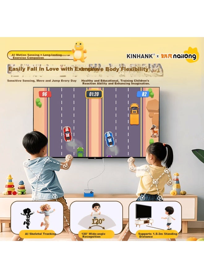 Kinhank All-in-one Motion Sensor Game Console 4k Tv Connection Home Large-scale Family Sports Free Massive 3d Games No Controller Needed Nairong Ip Collaboration Ai Motion Sensor Game - Image 2