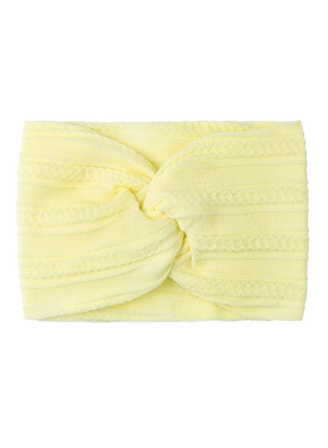 SYGA Baby Headband Nylon Soft Stretchable Thread Hairbands For Newborn Infant Toddler Kids 0-3 Year - Beige - Image 2
