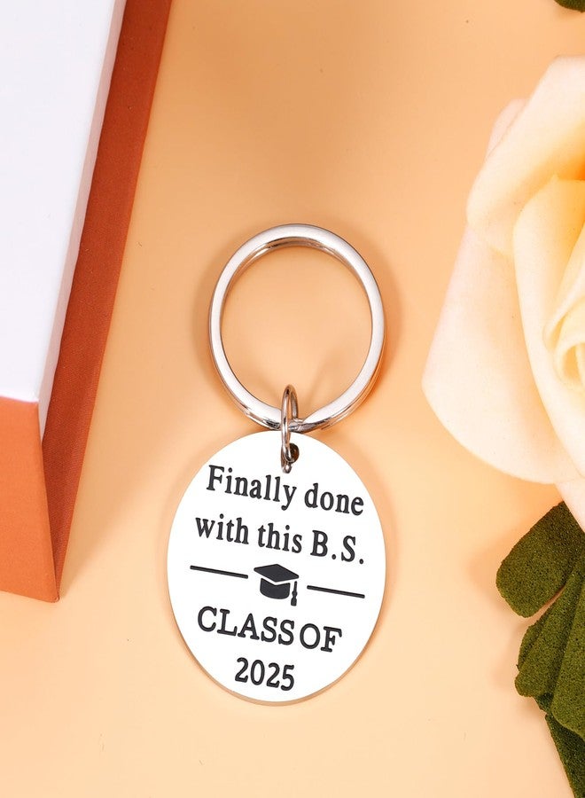 KINMES Funny College Graduation Gifts for Him Her 2025 College High School Master Degree Graduation Gifts, Senior Gift for Son Daughter Class of 2025 Keychain, Senior Night Gift for Graduate Friends - Image 4