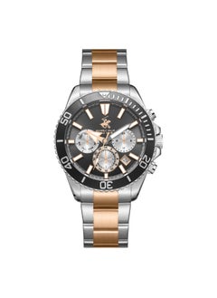 BEVERLY HILLS POLO CLUB BEVERLY HILLS POLO CLUB BP3721X.560 Men Multi Function Display Watch & Metal Strap Silver/Rose Gold  - Image 1