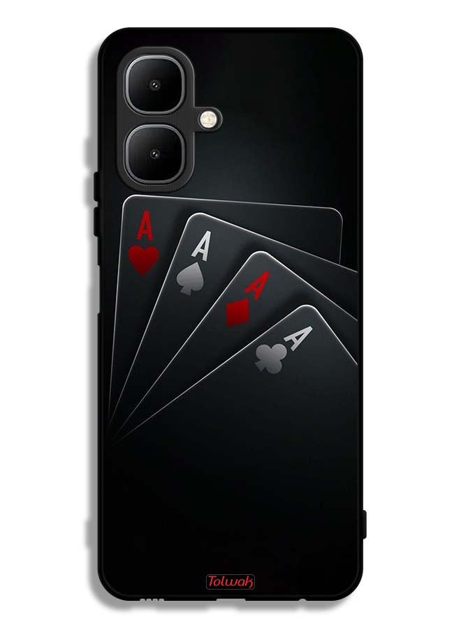 Tolwak Infinix Smart 10 Protective Case Cover Cards A