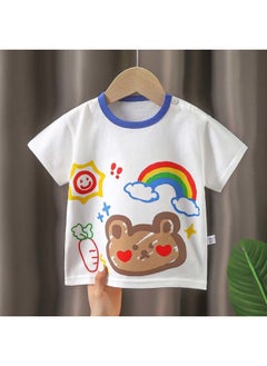 40cm Doll Coat Cotton Doll Sitting Special Cute Pajamas Dress Dress Cloth Doll Climbing Clothes-Color:A47 Short Sleeve Top-Height:40cm Sitting Baby Clothes