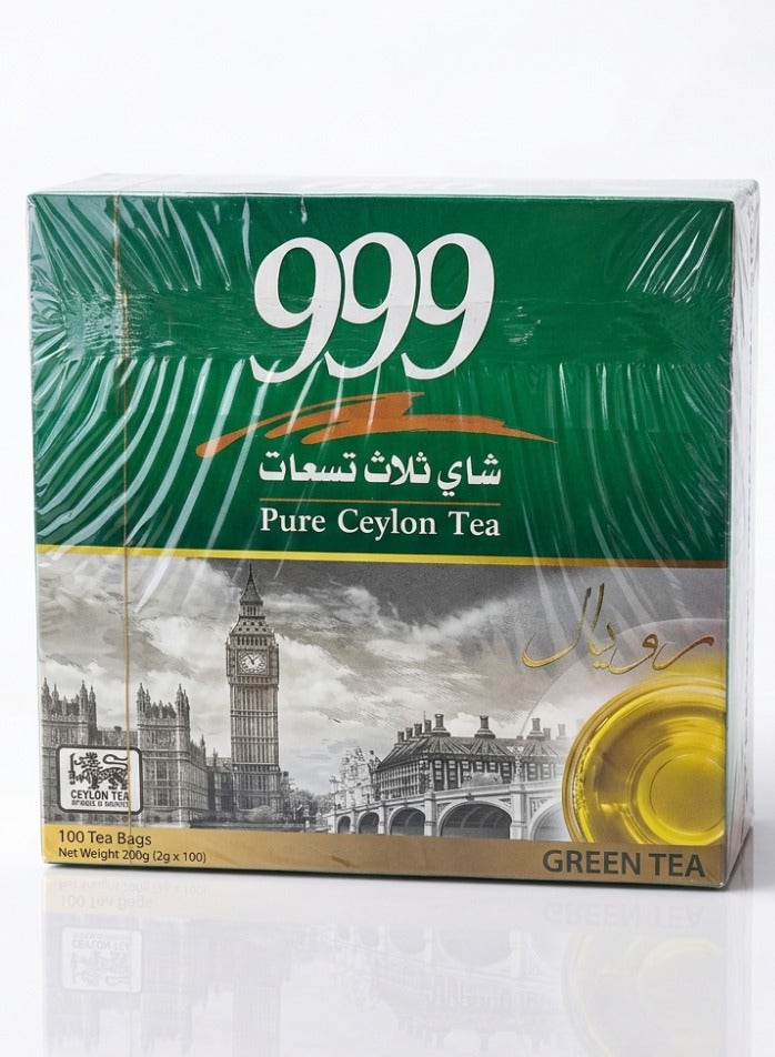 999 Three Nines Royal Green Tea 100 Bags