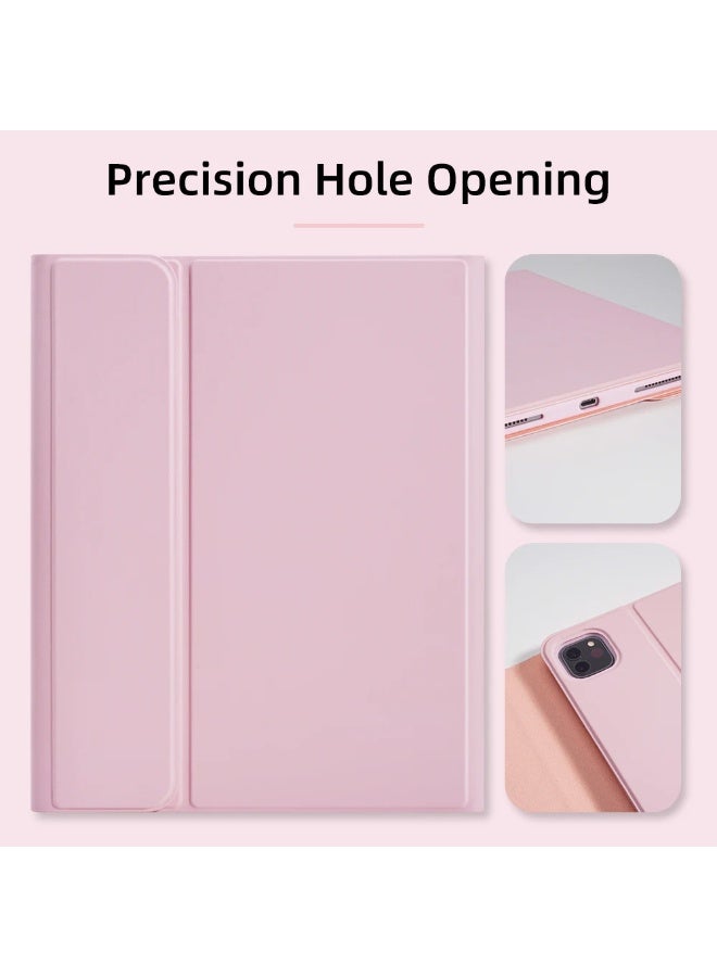 Lightweight Smart Cover with Wireless Keyboard and Mouse For IPad 2022 (10th Gen) 10.9 Inch/ 2025 (11th Gen) 11 Inch Pink - Image 4