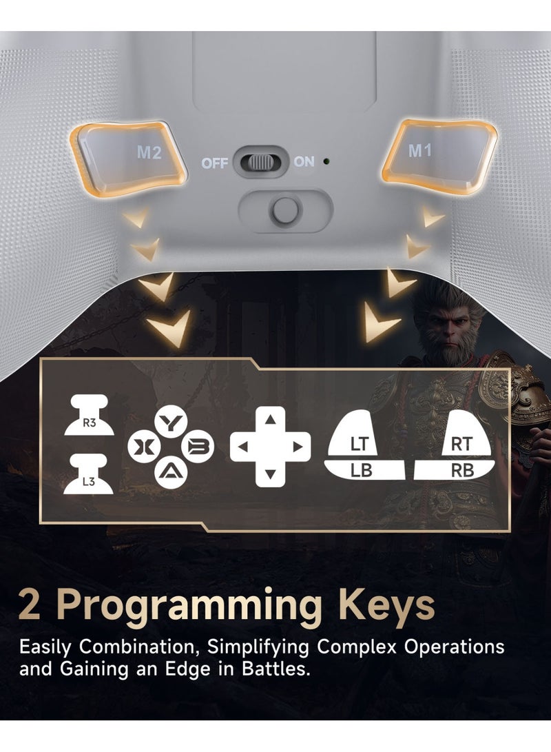 EasySMX X15 Improved Wireless Bluetooth PC Controller with Hall Joysticks/Triggers/RGB Lighting, No Stick Drift, No Dead Zone, Works for Windows PC, Android, Steam and Switch - Image 5