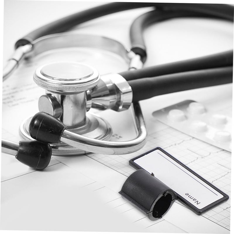 Writable Medical ID Clip Stethoscope Name Tag For Nurses Doctors 4 Pieces - Image 5