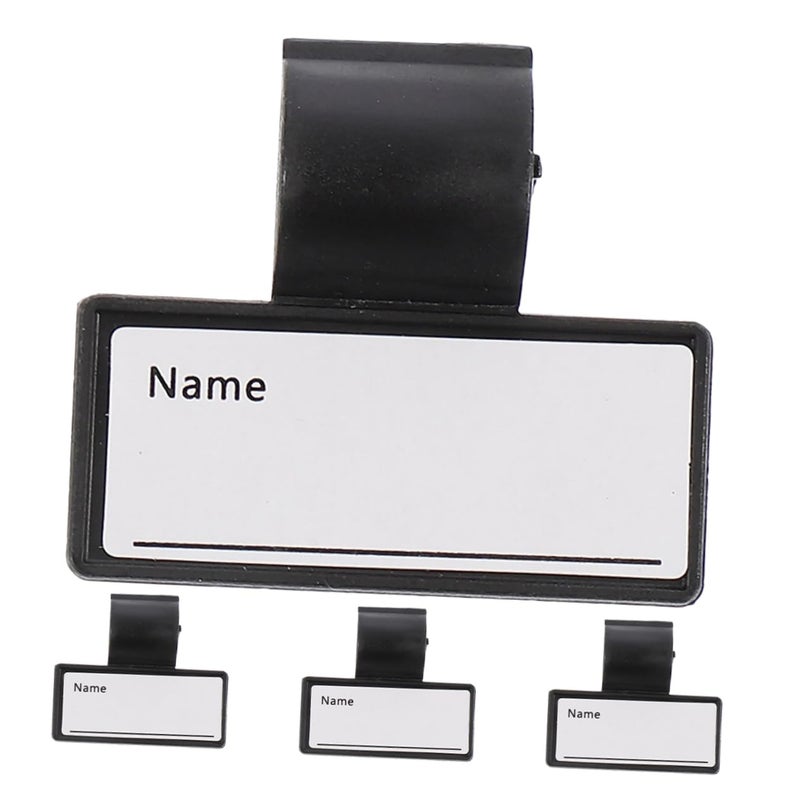 Writable Medical ID Clip Stethoscope Name Tag For Nurses Doctors 4 Pieces - Image 2