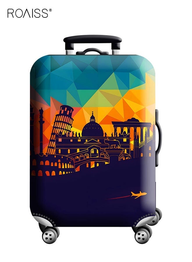 roaiss Thickened Elastic Air Layer Suitcase Protector Luggage Cover Dust Proof Scratch Resistant Telescopic Handle Suitcase Sleeve - Image 1