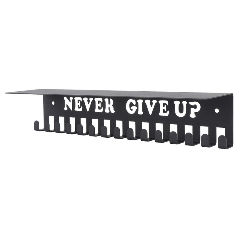 Medal Hanger Wall Mount Metal Multiple Hooks High Load Bearing Trophy Shelf for Home Entryway S - Image 4
