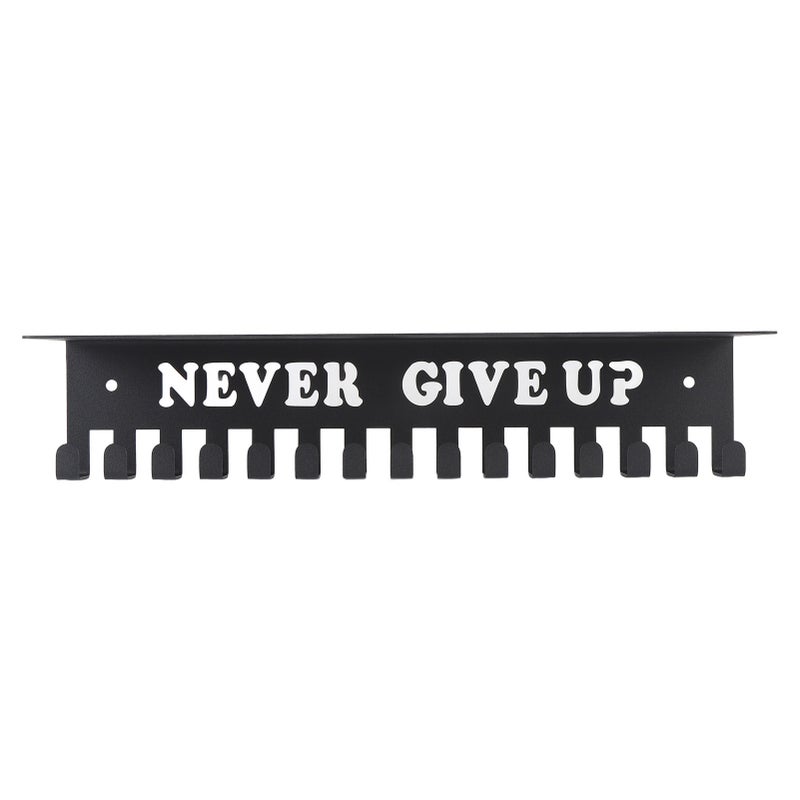 Medal Hanger Wall Mount Metal Multiple Hooks High Load Bearing Trophy Shelf for Home Entryway S - Image 3