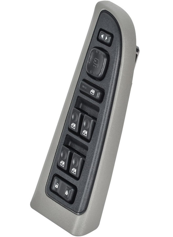 ASOPARTS 15883320 Front Driver Side Door Lock and Power Window Switch & Gray Bezel Assembly Fit for 2003-2007 Chevy Avalanche Silverado Suburban Tahoe GMC Yukon Sierra, Cadillac Escalade# 920-020 - Image 1