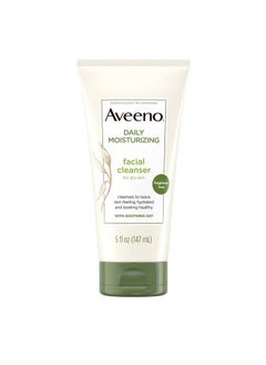 Aveeno Daily Moisturizing Facial Cleanser With Soothing Nongmo Oat Hydrating Face Wash For Soft & Supple Skin Free Of Parabens Sulfates Fragrance Dyes & Soaps 5 Fl. Oz  - Image 2