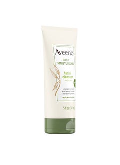Aveeno Daily Moisturizing Facial Cleanser With Soothing Nongmo Oat Hydrating Face Wash For Soft & Supple Skin Free Of Parabens Sulfates Fragrance Dyes & Soaps 5 Fl. Oz  - Image 3
