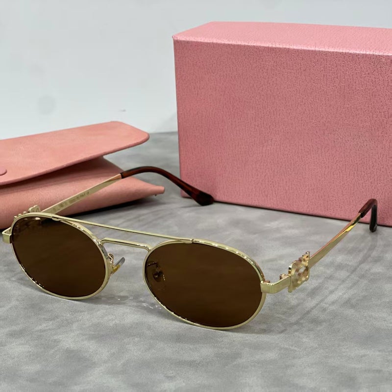 Prada miu miu Italian-made oval luxury cycling sunglasses for women.