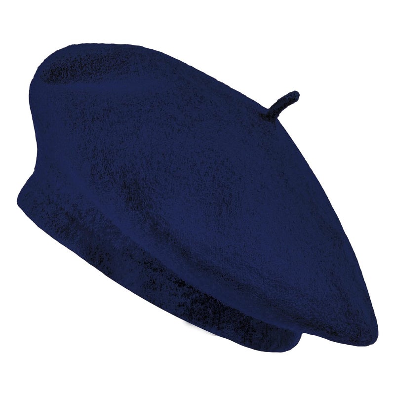 Jolbndcv 1 Pcs Beret Hat Wool French Beanie Hat Navy Blue - Image 1
