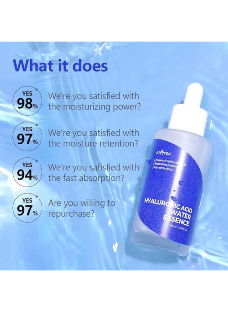 IsNtree Dehydrated Skin Solution – ISNTREE Hyaluronic Acid Water Essence for Deep Hydration & Long-Lasting Moisture - Image 4