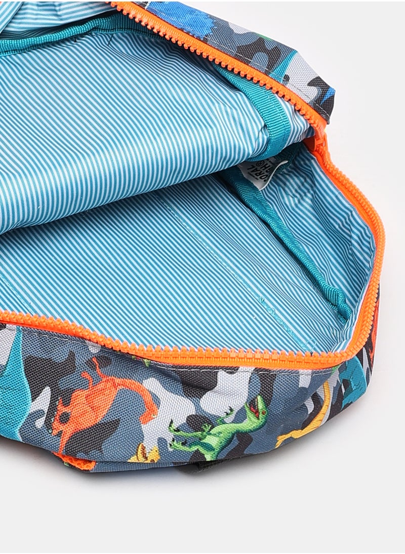 CORAL HIGH - KINDERGARTEN BACKPACK CORAL HIGH Gray 10x22x33cm 2Compartment 23544 Dinosaur - Image 1
