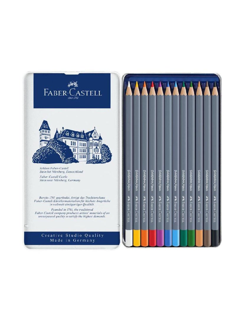 Art Grip Gold faber Aqua Watercolor Pencil Assorted 12 Colors