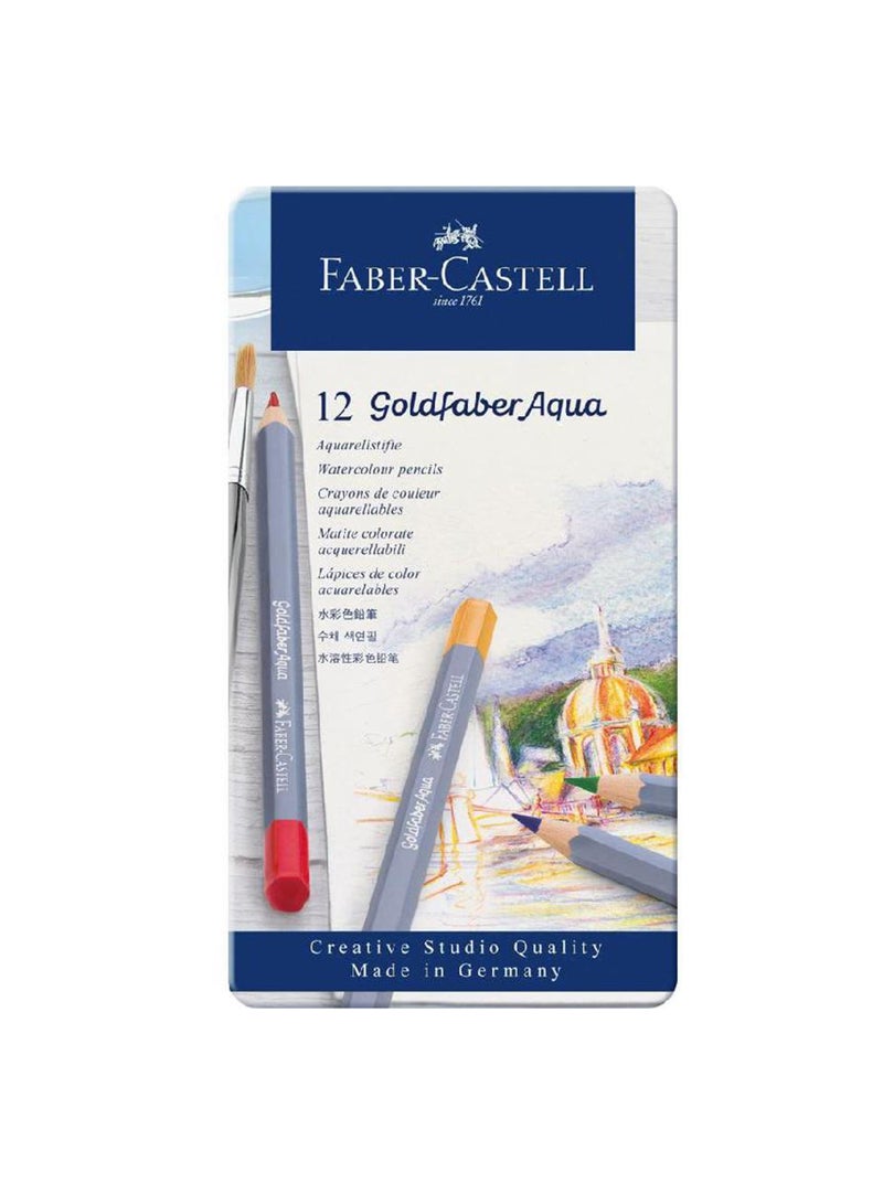 Art Grip Gold faber Aqua Watercolor Pencil Assorted 12 Colors