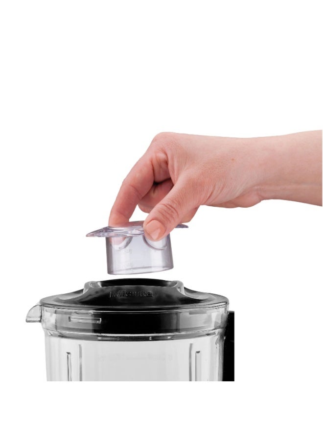 Mienta Quick Mix Countertop Blender, 1.75 Liter, 600 Watt, Black - BL1281G - Image 2