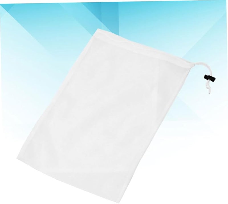 Thickened Mesh Laundry Bag Set 3pcs Drawstring Closure For Delicates Travel Home - Image 3