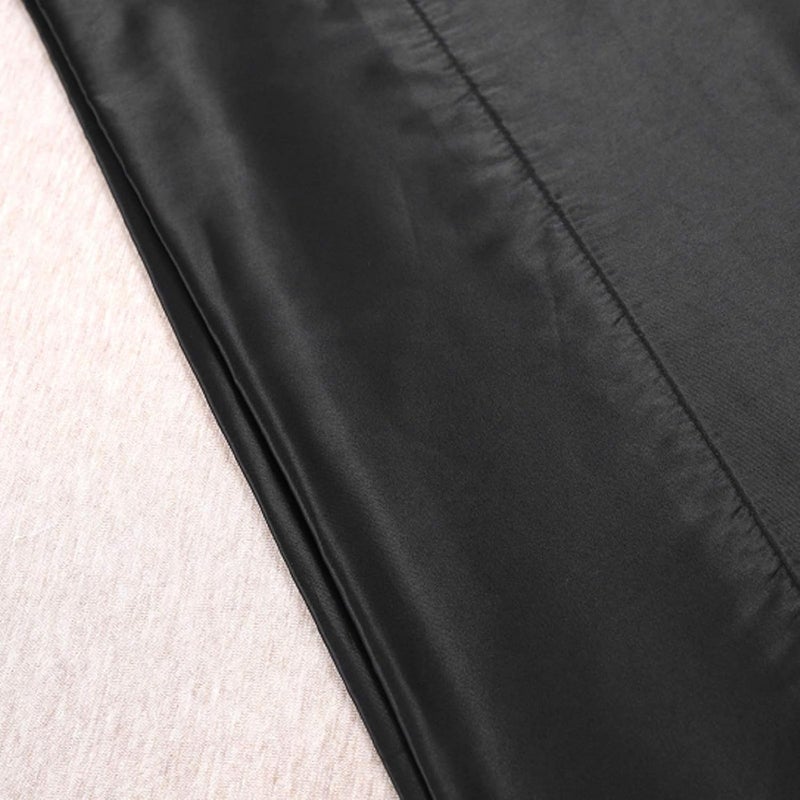 LCBD Silky Satin Toddler Pillowcases Set of 2, Super Soft Travel Pillow Covers, Small Kids Pillow Cases with Envelope Closure, 13"x 18", Black - Image 5