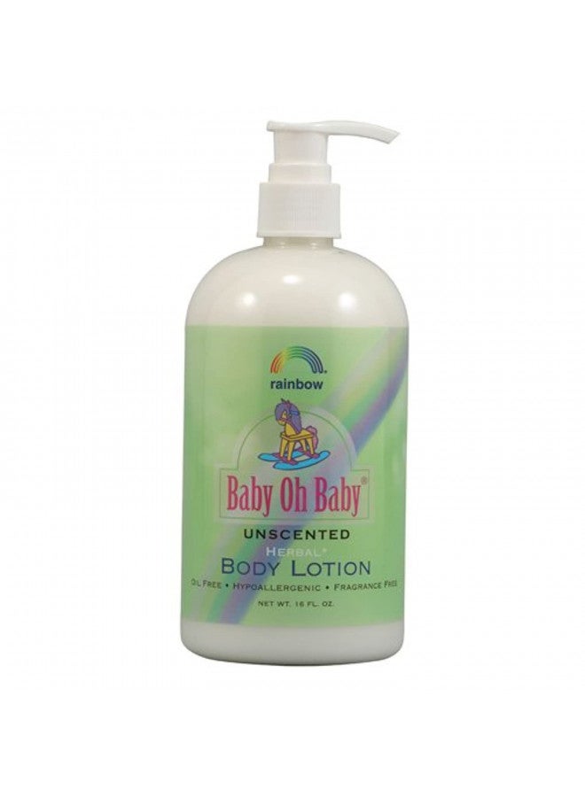 Rainbow Research Body Lotion Herbal Baby, Unscented, 16 Fluid Ounce - Image 1