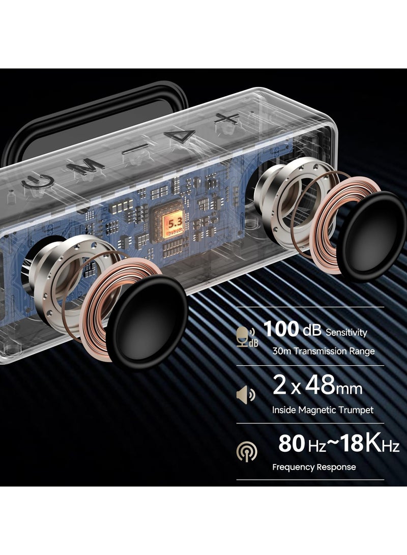 30W Bluetooth Speakers IPX6 Waterproof Speaker Wireless Bluetooth HiFi Stereo Sound  - Image 2