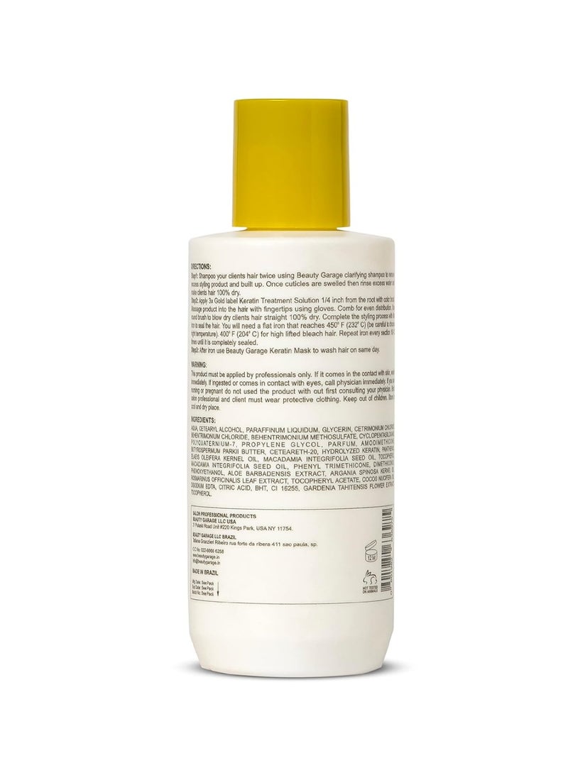 Beauty Garage 3x Gold Label Limited Edition Keratin Treatment (For professional Use) 90ml  - Image 2