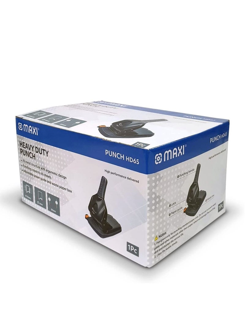 Maxi مثقاب ورق قوي ذو فتحتين بسعة 65 ورقة - Image 2