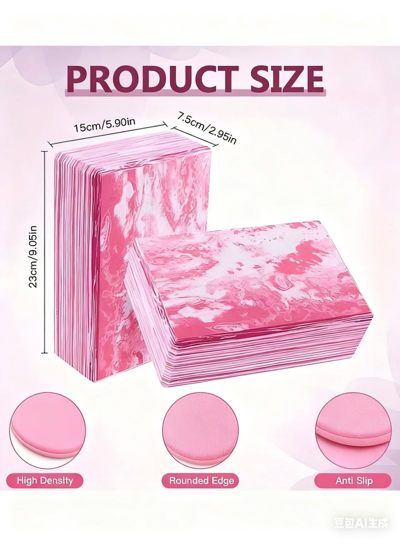 2 Pack High Density EVA Foam Yoga Blocks for Yoga Pilates Meditation Aid Balance Support Deepen Poses Body Stretching Non Slip Camouflage Design - Image 5