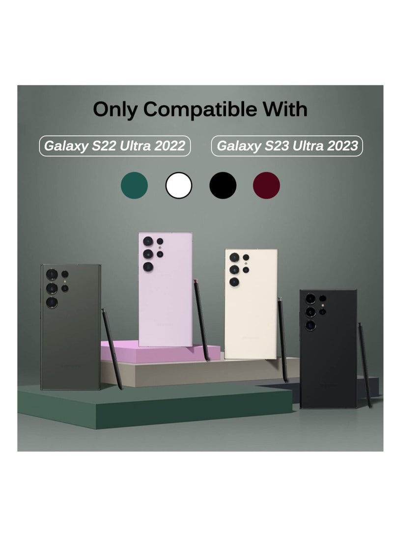 S Pen for Samsung Galaxy S23/S22 Ultra S Pen Stylus, for S23/S22 Ultra S Pen, High Sensitive S Pen Stylus, with 3 Nibs, No Bluetooth, Replacement S Pen for Galaxy S23-22 Ultra (White) - Image 2