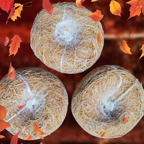 LJL Traders Vetiver Scrub Natural Loofah Pad-Handmade Ayurvedic Kerala Ramacham Scrubber Made Of Khus Roots-Skin Exfoliating Organic Round Shower Loofah & Bath Sponge Body Brush (Pack of 3) - Image 3