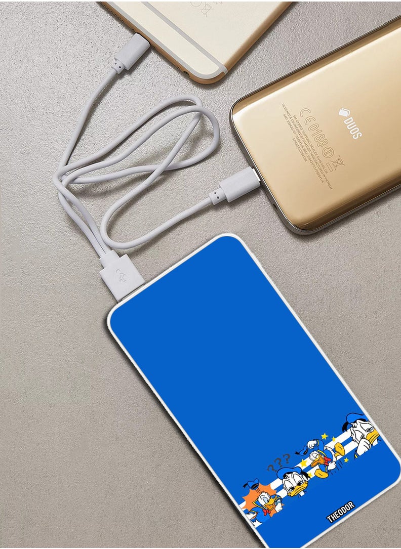 Theodor - 10,000 mAh Super Fast Charging Ultra Compact Power Bank with Quick Charge & Power Delivery, Portable Charger For iPhone and Android Donald - Image 1