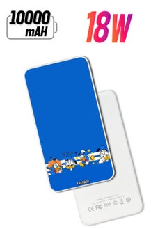 10,000 mAh Super Fast Charging Ultra Compact Power Bank with Quick Charge & Power Delivery, Portable Charger For iPhone and Android Donald