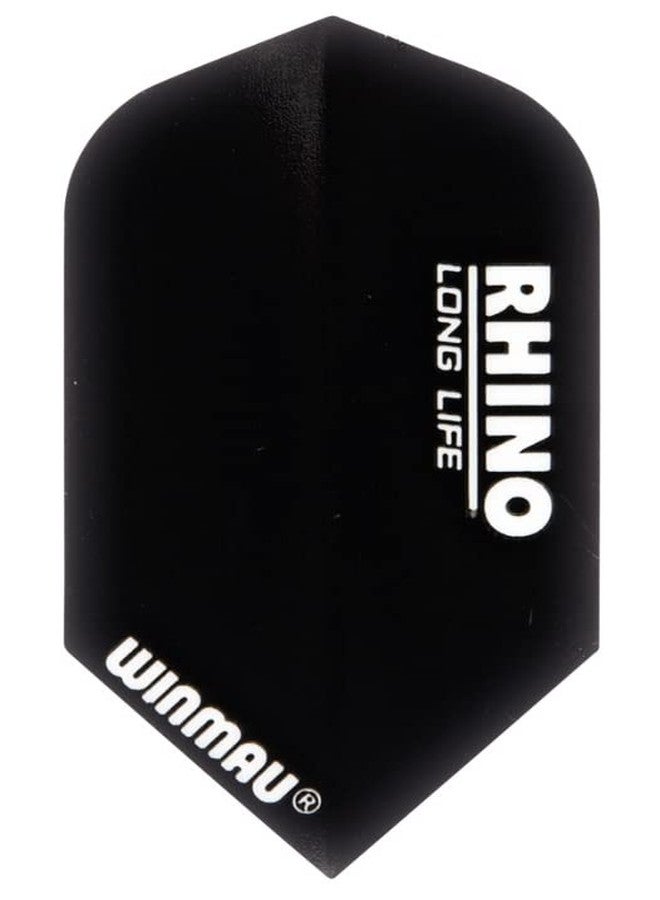 US Darts Winmau Rhino Black Slim Dart Flights - 3 Sets (9 Flights)