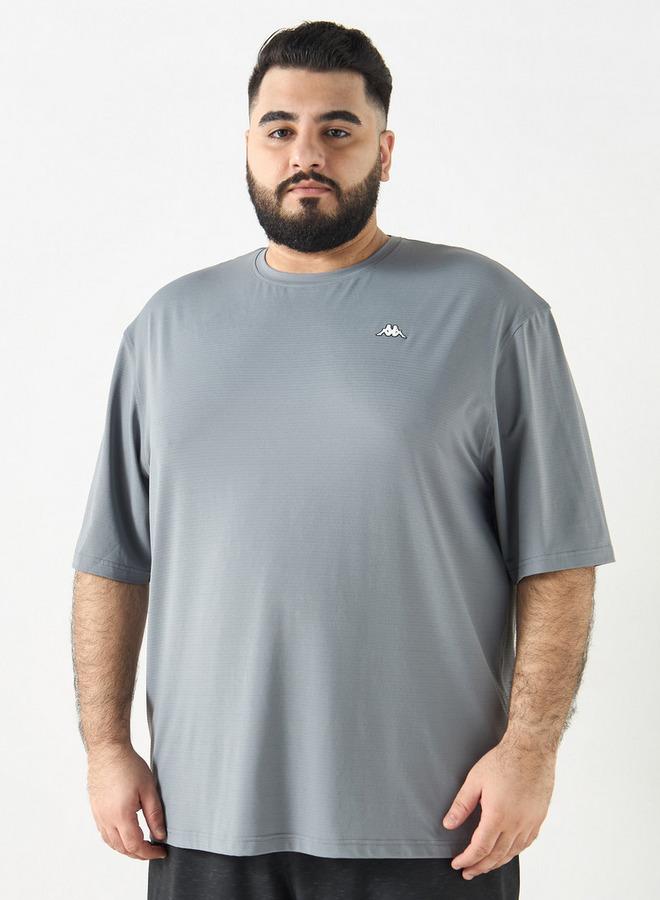 كابا تيشيرت بارز الملمس بياقة ضيقة وأكمام قصيرة من كابا - Image 2