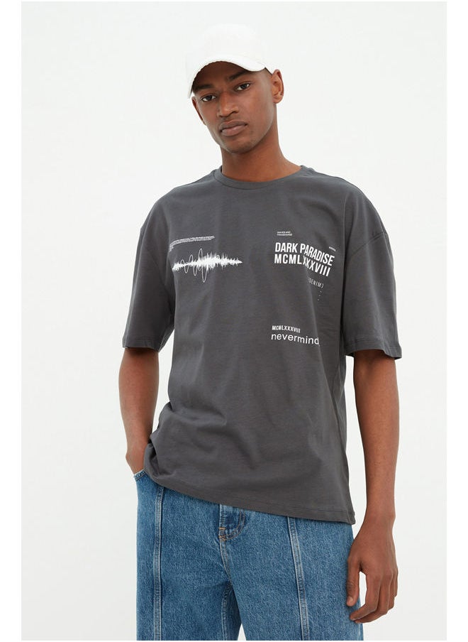 trendyol - Man T-Shirt Anthracite - Image 1