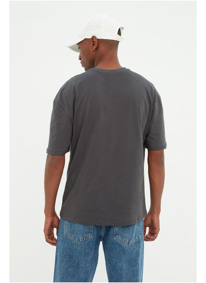 trendyol - Man T-Shirt Anthracite - Image 1